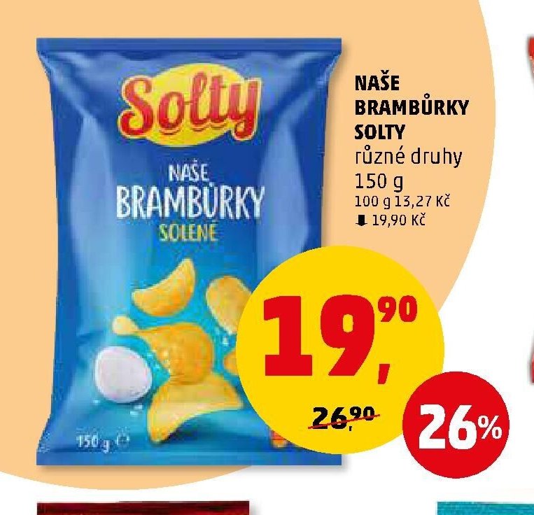NAŠE BRAMBŮRKY SOLTY různé druhy