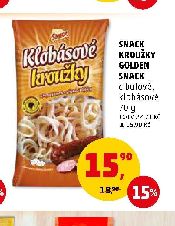 SNACK KROUŽKY GOLDEN SNACK