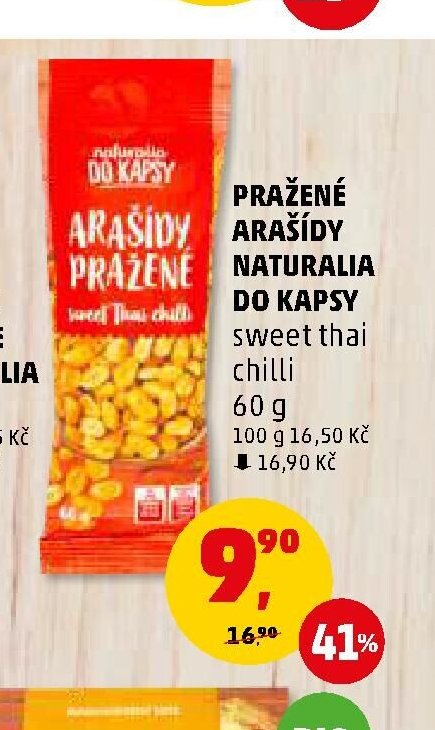 PRAŽENÉ ARAŠÍDY NATURALIA DO KAPSY
