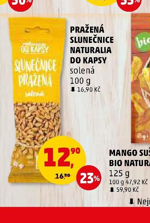 PRAŽENÁ SLUNEČNICE NATURALIA DO KAPSY