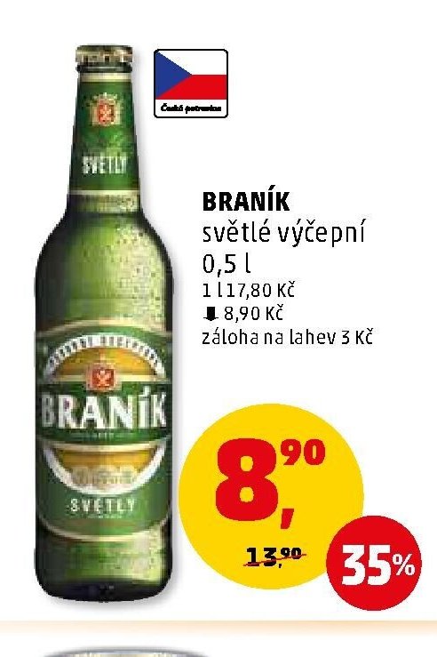 BRANÍK světlé výčepní 0,5 l