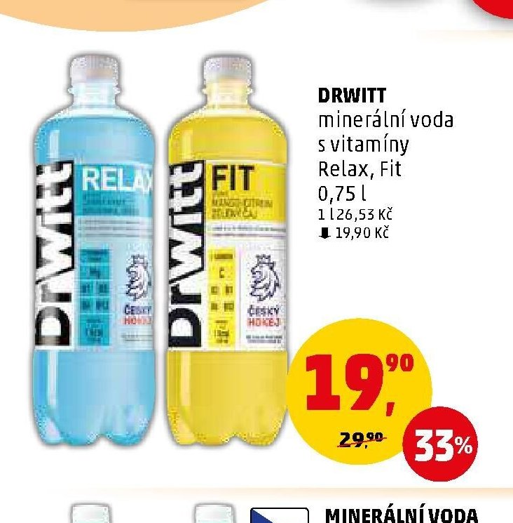 DRWITT minerální voda s vitamíny