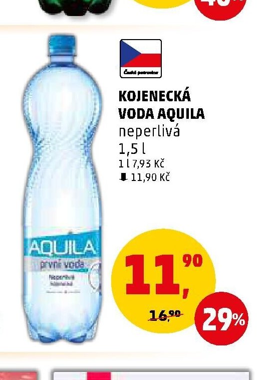 KOJENECKÁ VODA AQUILA neperlivá