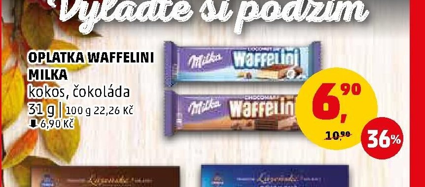 Oplatka Waffelini Milka