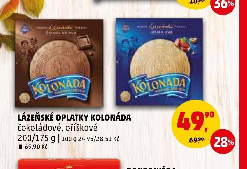 Lázeňské oplatky Kolonáda