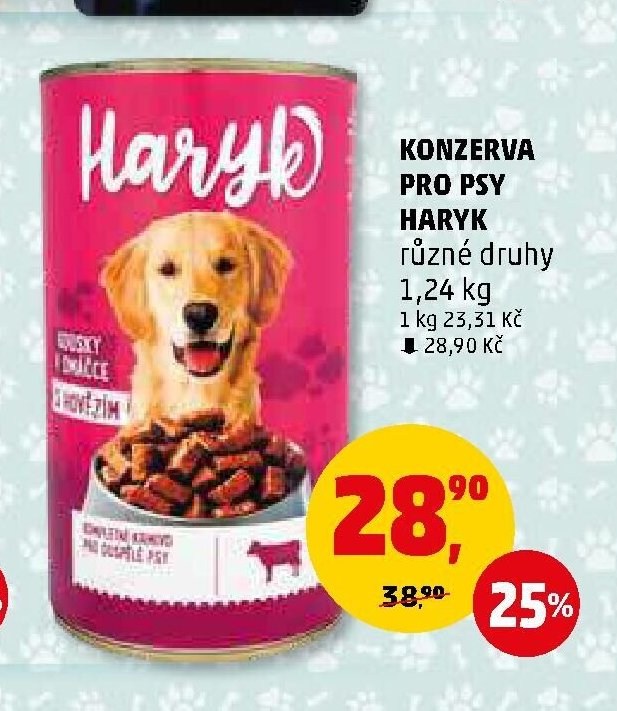 KONZERVA PRO PSY HARYK 1,24 kg