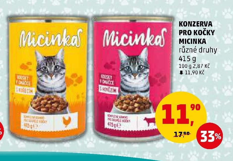 KONZERVA PRO KOČKY MICINKA 415 g