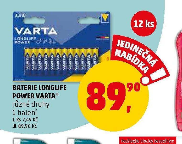BATERIE LONGLIFE POWER VARTA