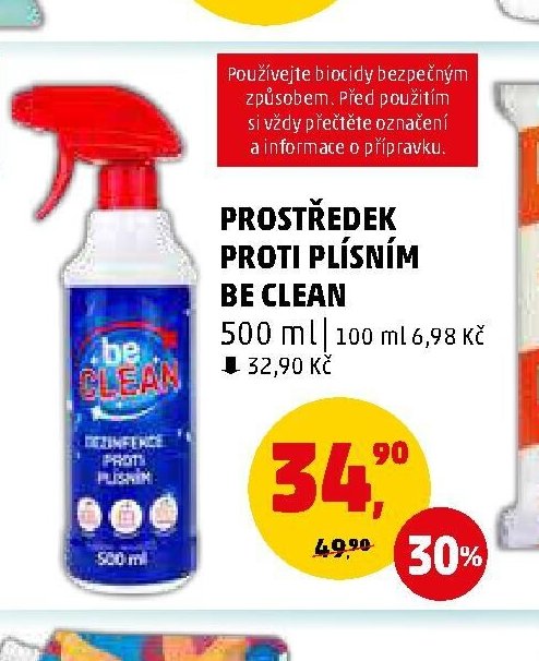 PROSTŘEDEK PROTI PLÍSNÍM BE CLEAN
