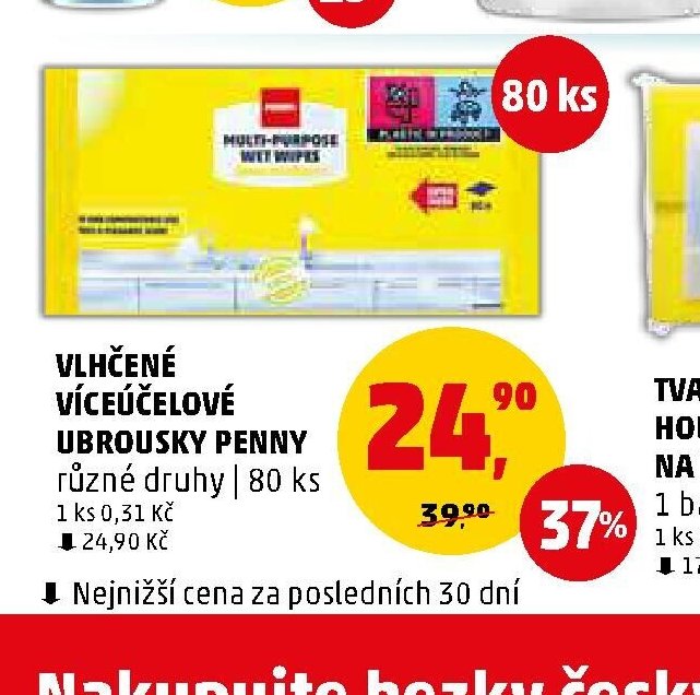 VLHČENÉ VÍCEÚČELOVÉ UBROUSKY PENNY