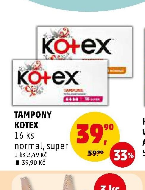 Tampony Kotex