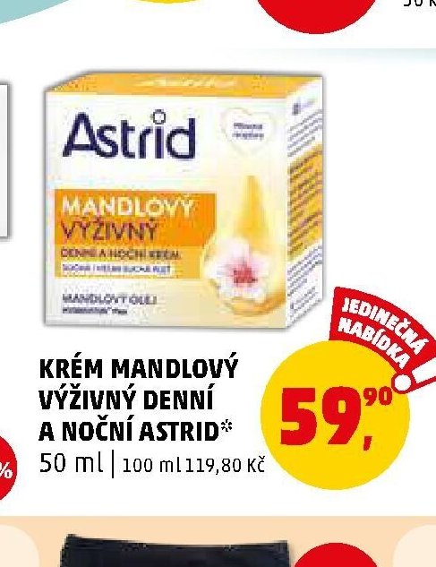 Krém mandlový výživný denní a noční Astrid