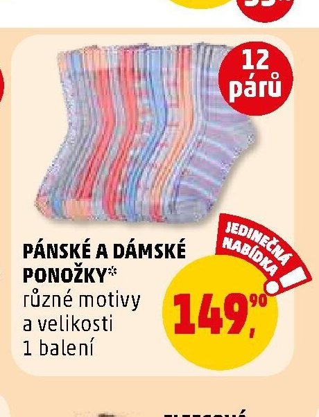 Pánské a dámské ponožky