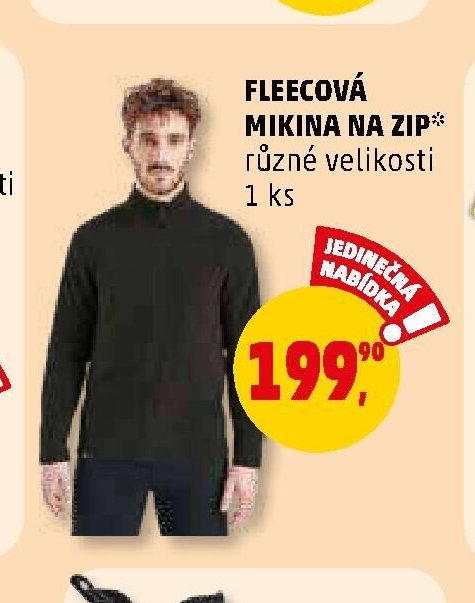 Fleecová mikina na zip