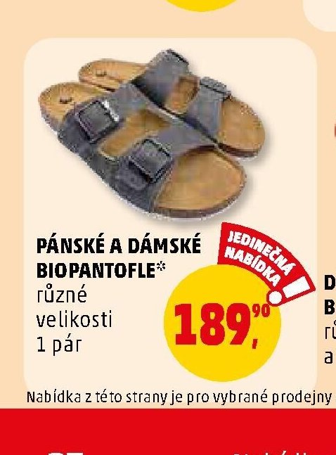 Pánské a dámské biopantofle