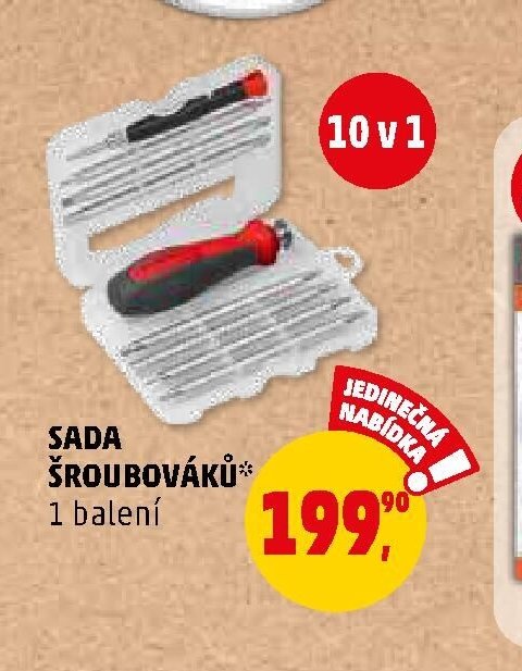 SADA ŠROUBOVÁKŮ