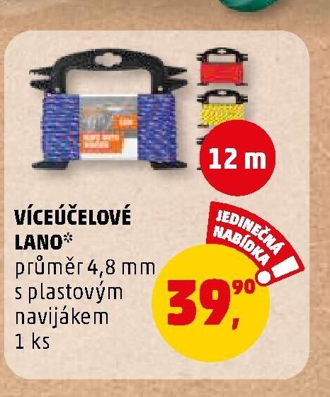 VÍCEÚČELOVÉ LANO