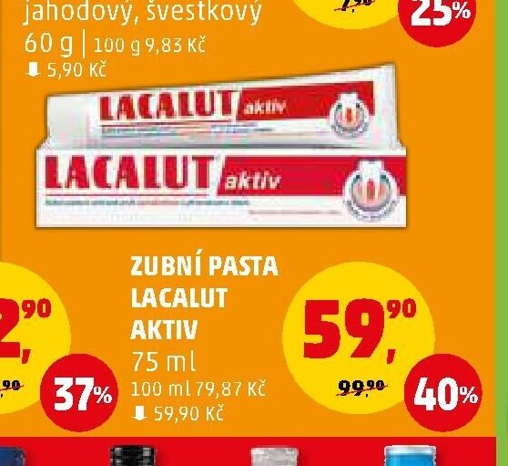 ZUBNÍ PASTA LACALUT AKTIV