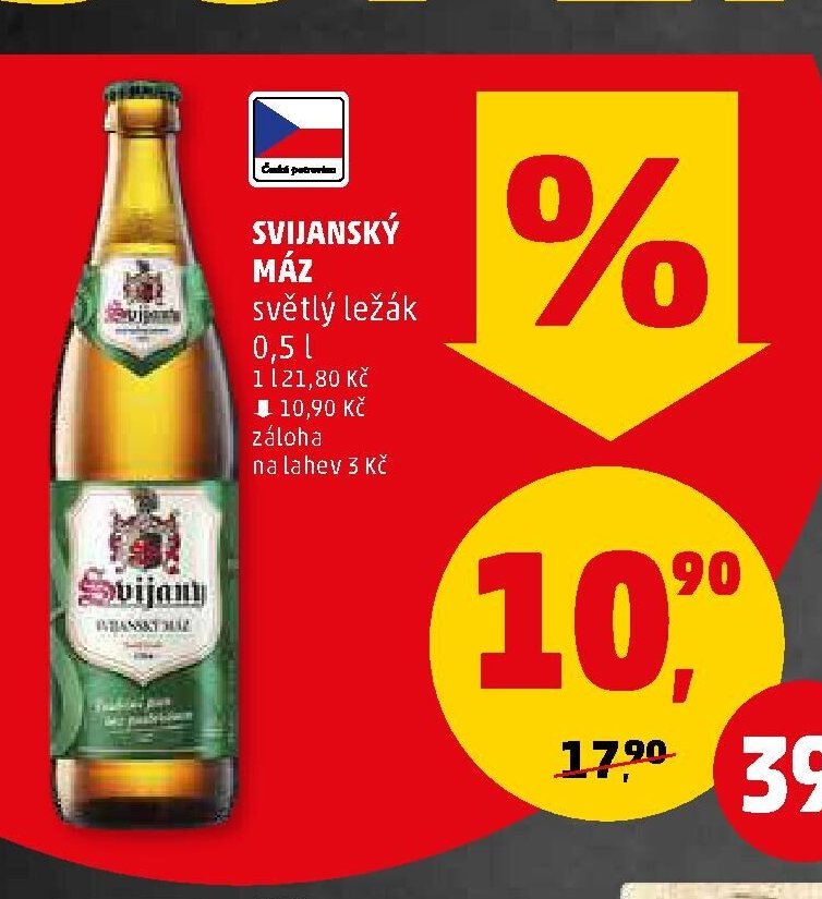 Svijanský máz světlý ležák 0,5 l