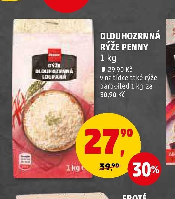 Dlouhozrnná rýže Penny 1 kg