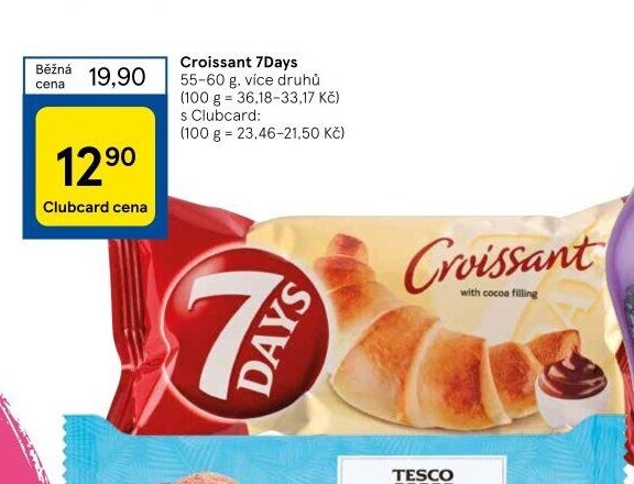 Croissant 7Days 55-60 g, více druhů