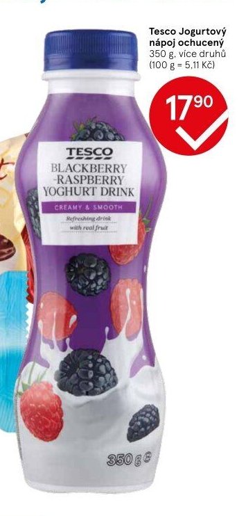 Tesco Jogurtový nápoj ochucený 350 g, více druhů