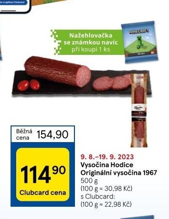 Vysočina Hodice Originální vysočina 1967