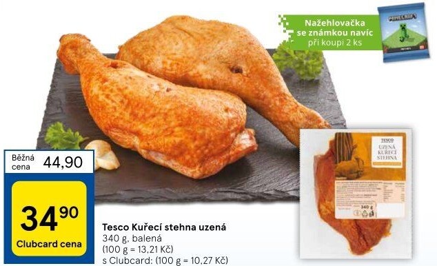 Kuřecí stehna uzená Tesco
