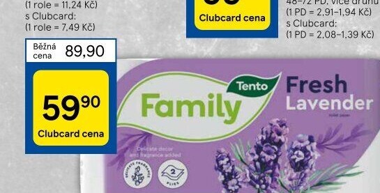 Toaletní papír 2vrstvý Family Tento