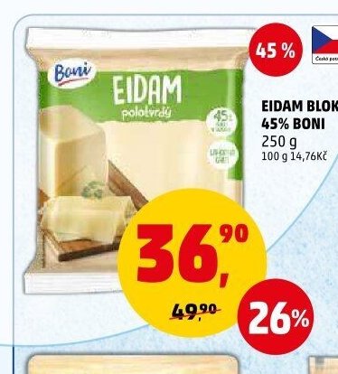 EIDAM BLOK 45% BONI 250 g
