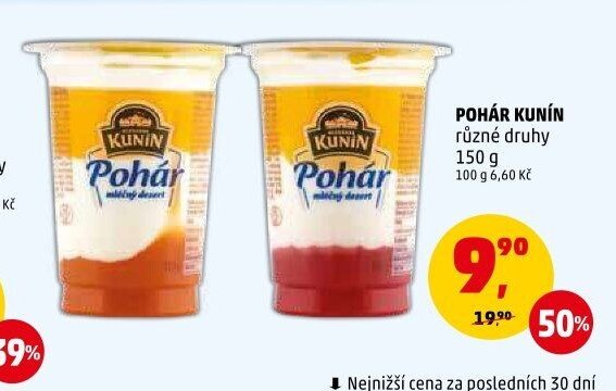 POHÁR KUNÍN