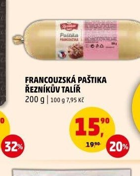 FRANCOUZSKÁ PAŠTIKA ŘEZNÍKŮV TALÍŘ