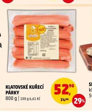 KLATOVSKÉ KUŘECÍ PÁRKY