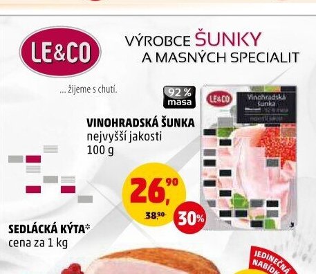 VINOHRADSKÁ ŠUNKA nejvyšší jakosti