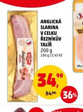 Anglická slanina Řezníkův talíř