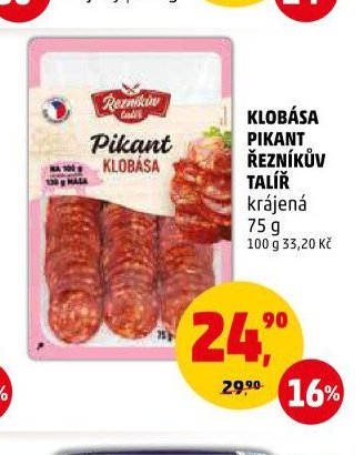 Klobása Pikant Řezníkův talíř