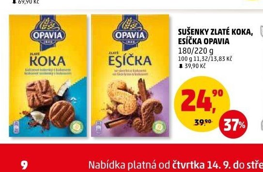 Sušenky Zlaté Koka, Esíčka Opavia
