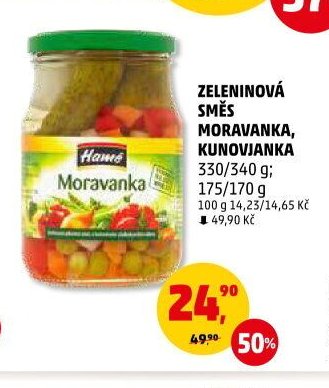 Zeleninová směs Moravanka, Kunovjanka