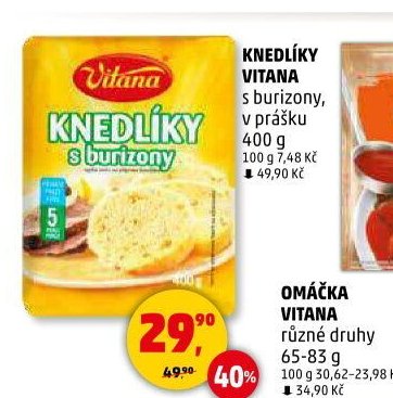 Knedlíky Vitana s burizony