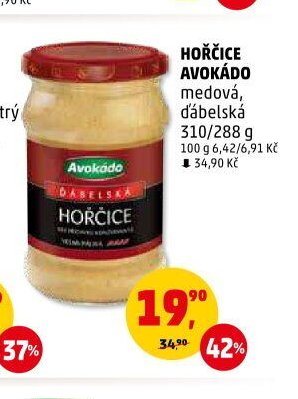 Hořčice Avokádo medová, ďábelská