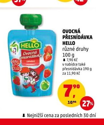 Ovocná přesnídávka Hello