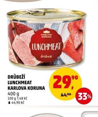 DRŮBEŽÍ LUNCHMEAT KARLOVA KORUNA