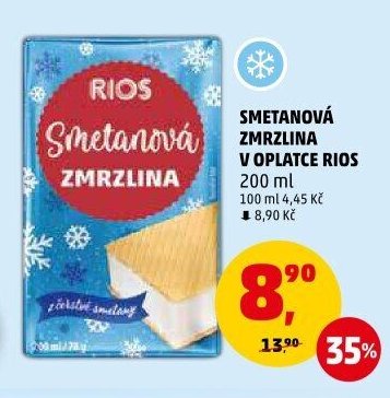 SMETANOVÁ ZMRZLINA V OPLATCE RIOS