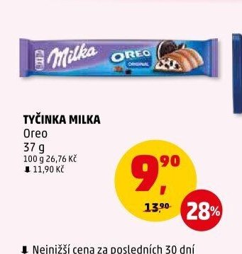 TYČINKA MILKA Oreo