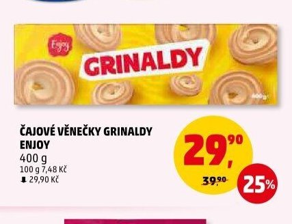 ČAJOVÉ VĚNEČKY GRINALDY ENJOY 400 g