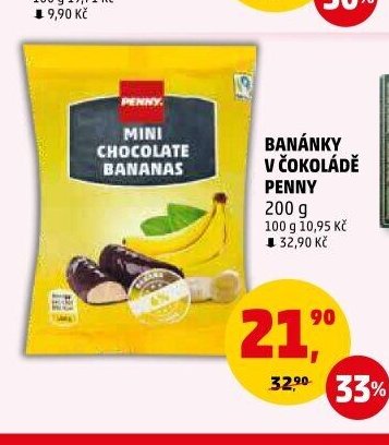 BANÁNKY V ČOKOLÁDĚ PENNY 200 g