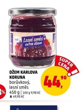 Džem Karlova Koruna borůvkový, lesní směs