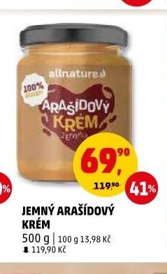 Jemný arašídový krém