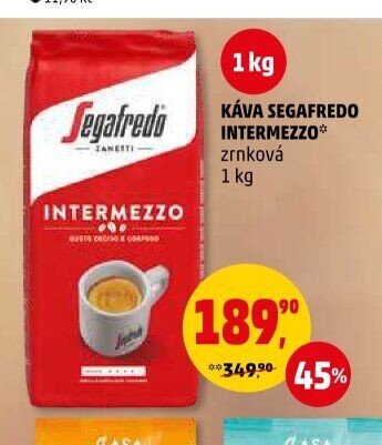 Káva Segafredo Intermezzo zrnková