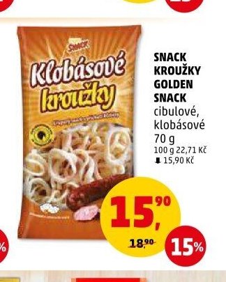 SNACK KROUŽKY GOLDEN SNACK